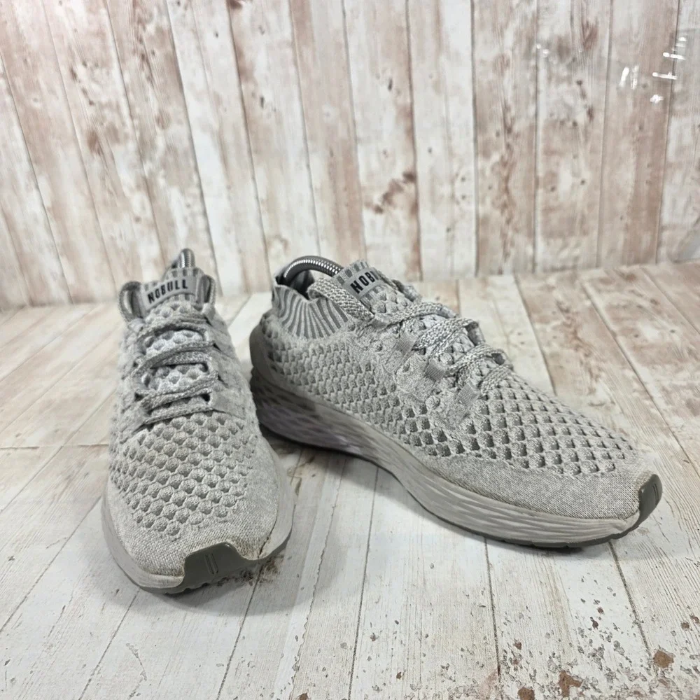 NOBULL Mesh Runner Womens 7.5 Grey Training Running Shoes Athletic Sneakers